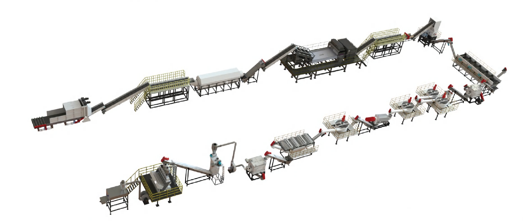 HDPE Milk Bottle Washing Line
